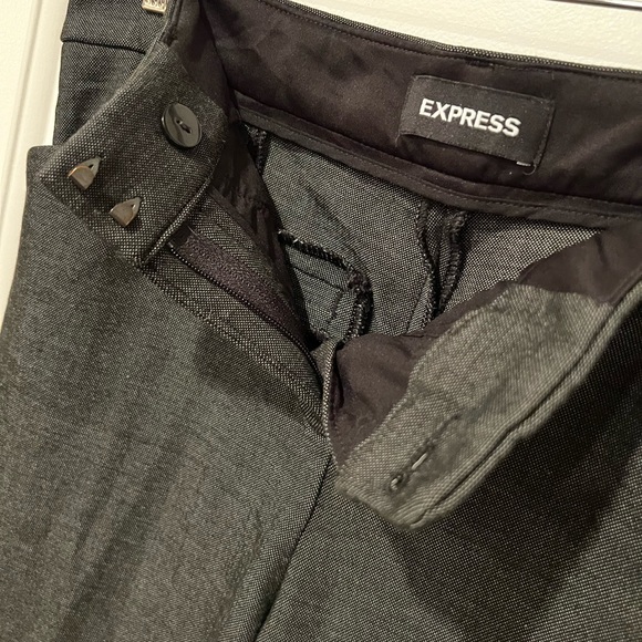 Express pants skinny mid rise size 2R color charcoal - Picture 7 of 10